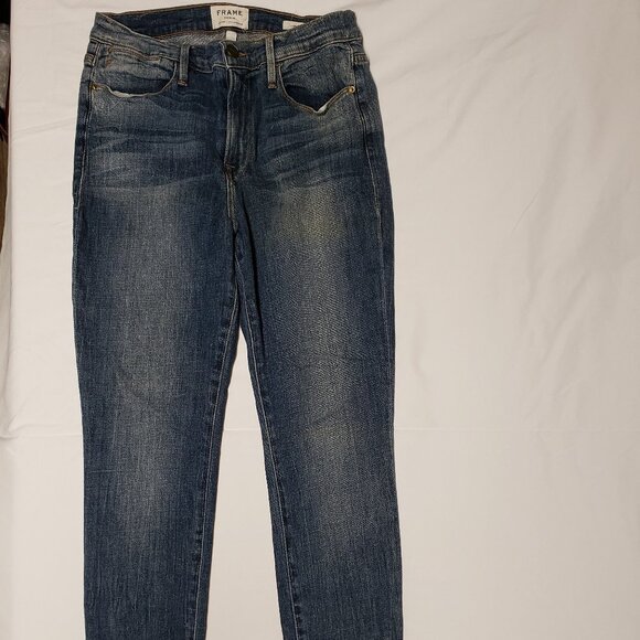Frame Denim Denim - Frame Le High Skinny raw untrimmed hem size 31